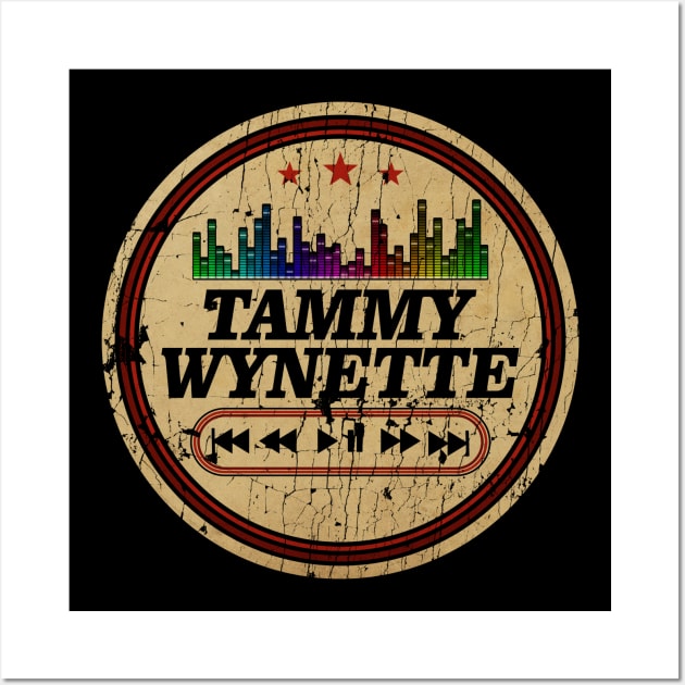 Graphic Tammy Name Retro Distressed Cassette Tape Vintage Wall Art by On Dragon Wings Studios